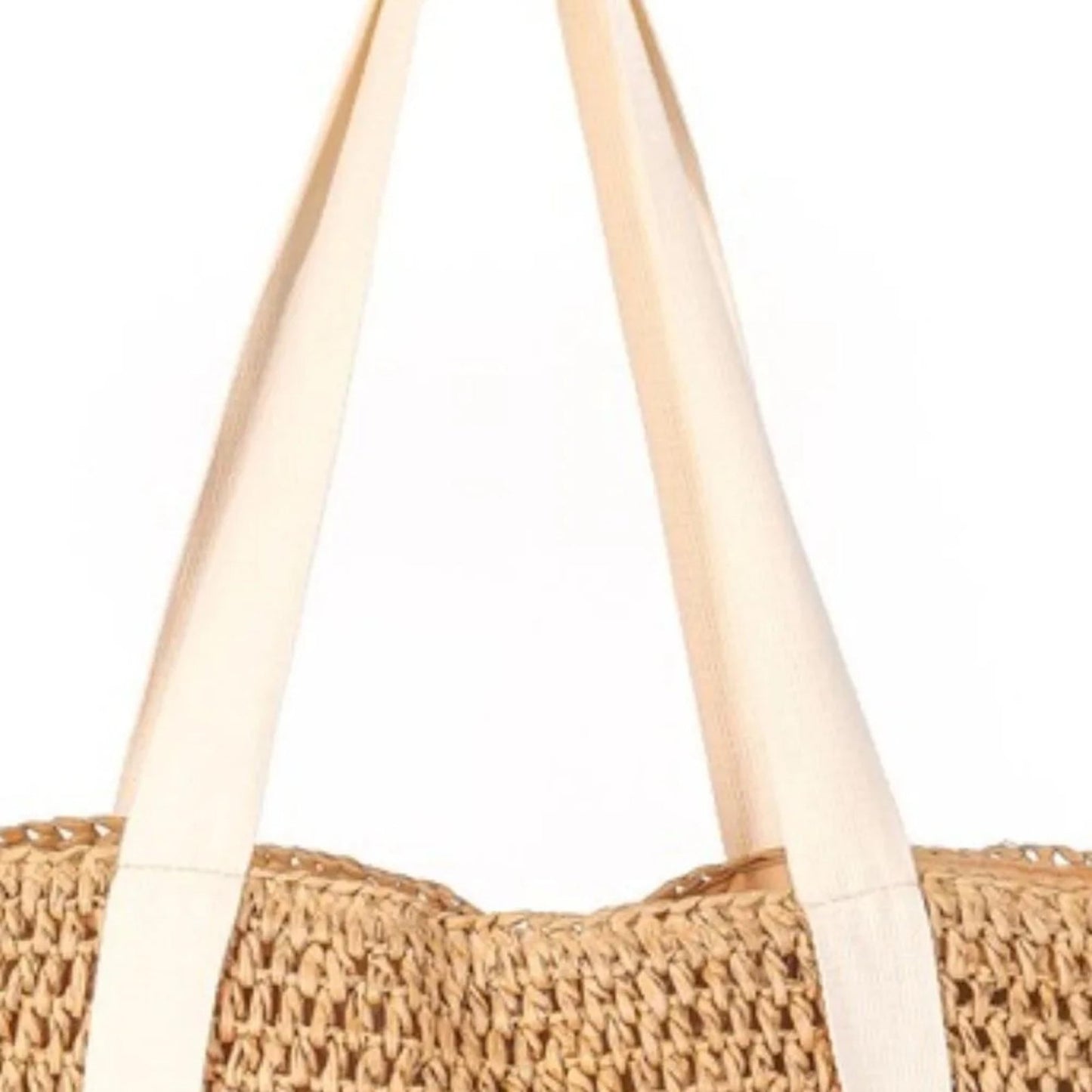 Fame Straw Braided Hat Carrier Tote Bag-Trendsi - Solazura Boutique