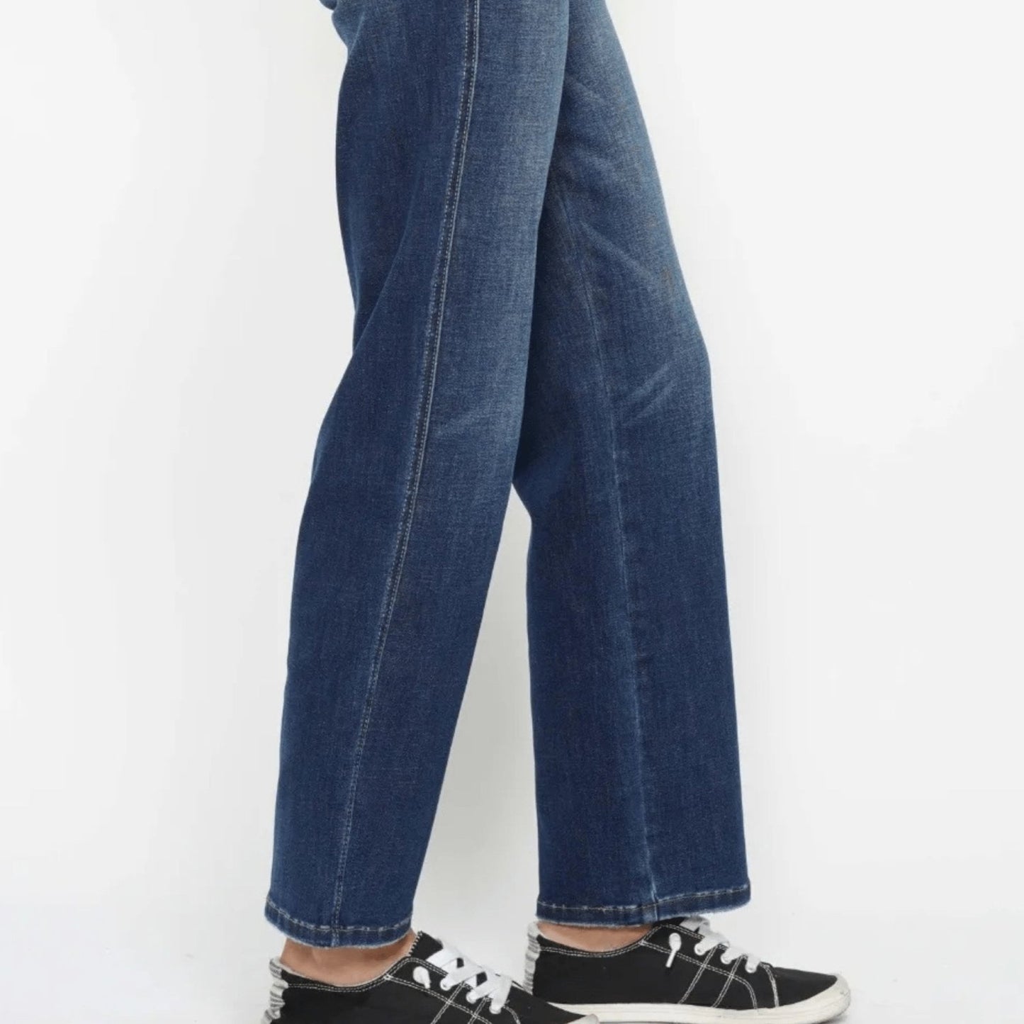 Judy Blue High Waist Tummy Control Skinny Jeans - Dark Wash-Trendsi - Solazura Boutique