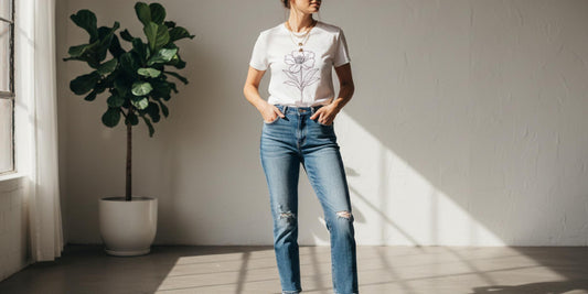 Four outfit ideas featuring Judy Blue jeans styled for casual weekends, date night, the office, and brunch — curated by Solazura Boutique.