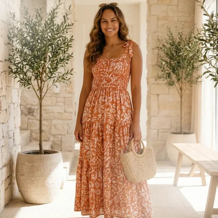 Women's boutique dresses featuring casual, midi, maxi, and occasion styles at Solazura Boutique