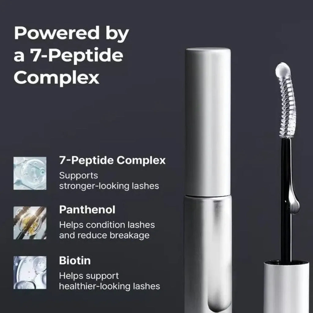 7-peptide lash serum with panthenol and biotin for stronger-looking lashes