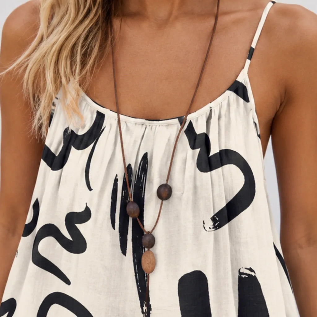 Casual Strappy Open-Back Maxi Dress