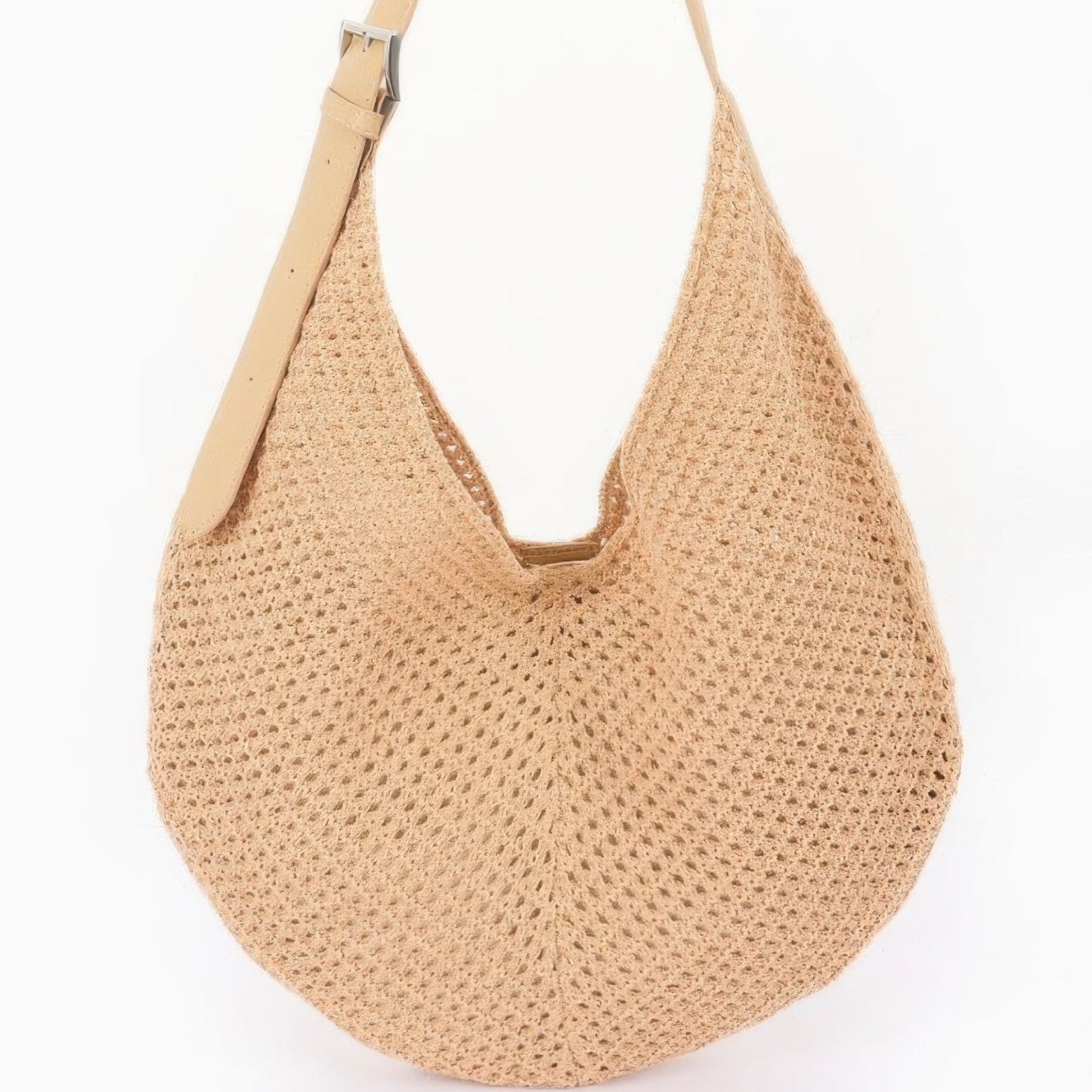 Mesh Crochet Shoulder Bag With Pouch Beach Tote from Solazura Boutique