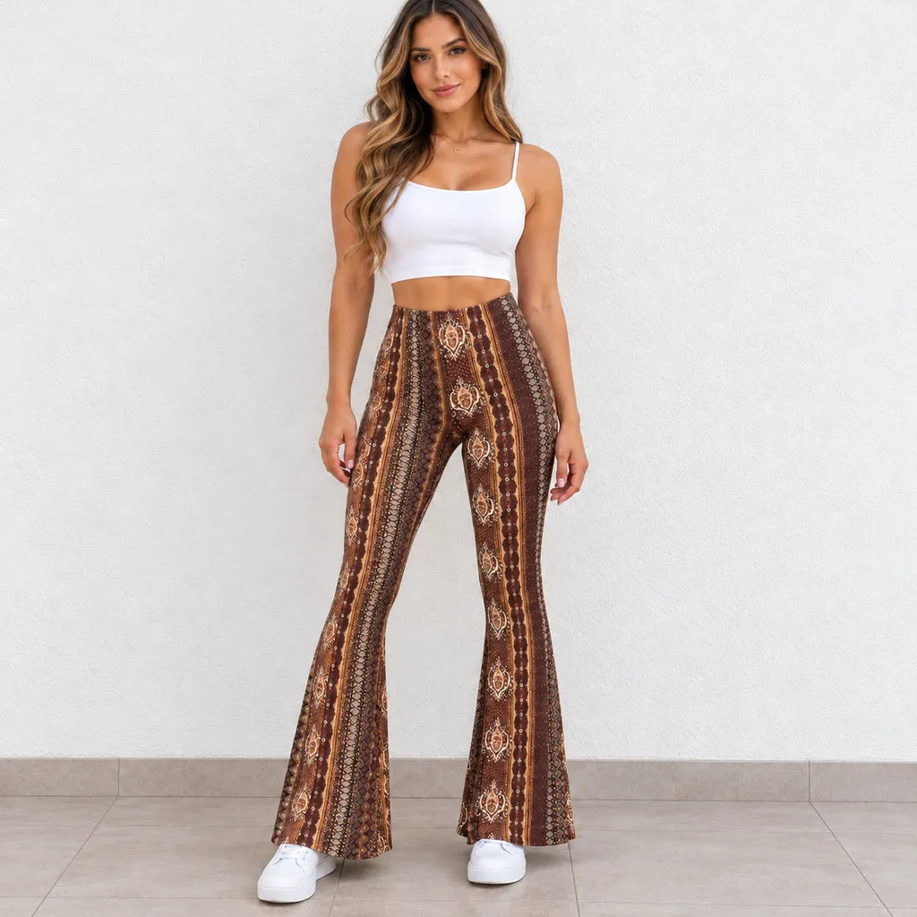 Women's Printed Flare Leggings