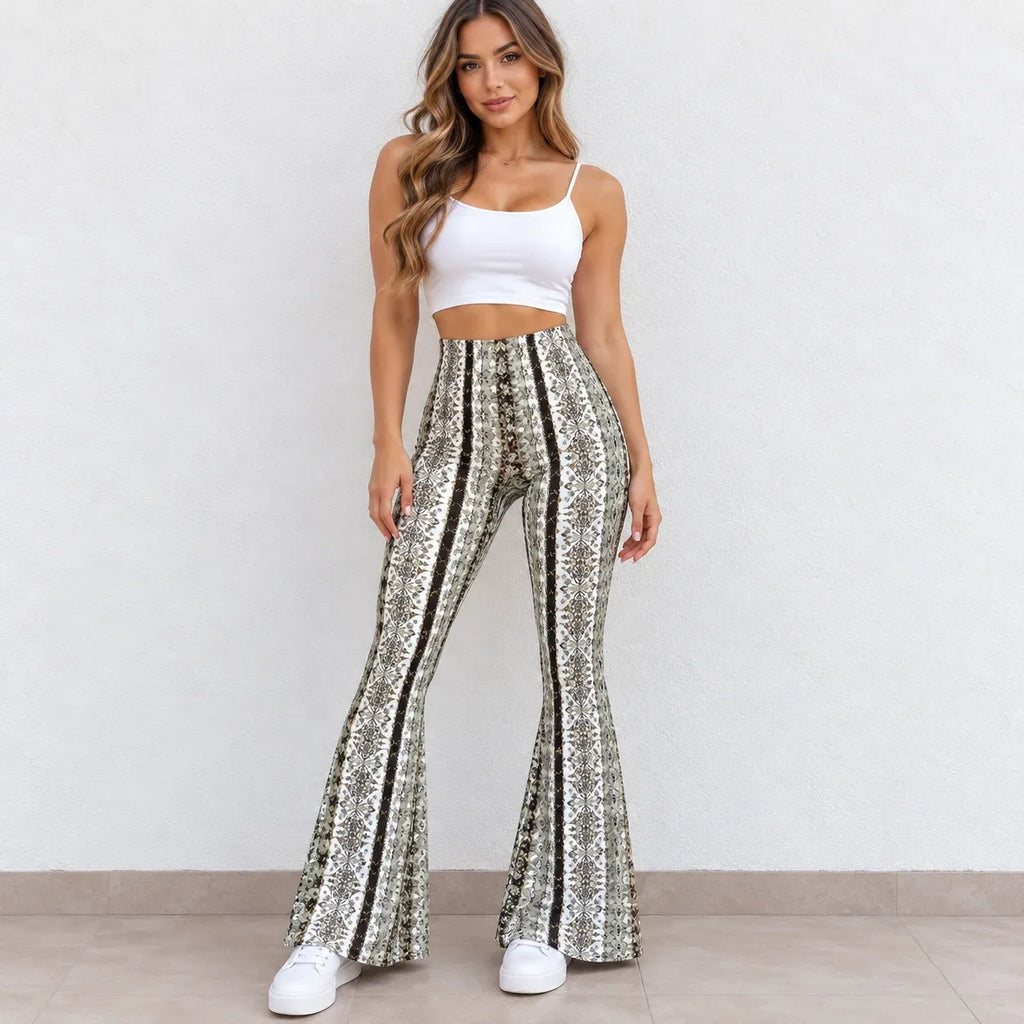 Women's Printed Flare Leggings