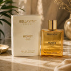 Bellavita Honey Oud Eau de Parfum 100ml perfume bottle with matching luxury box