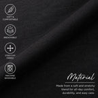 Close-up of soft, breathable stretch fabric used in black wide leg lounge pants.