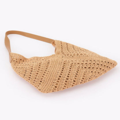 Crochet Shoulder Bag With Pouch-Solazura Boutique - Solazura Boutique