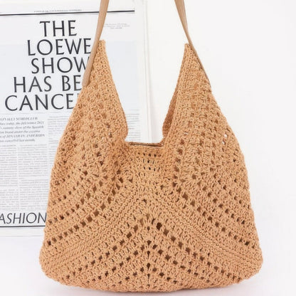 Crochet Shoulder Bag With Pouch-Solazura Boutique - Solazura Boutique
