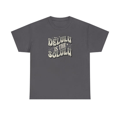 Delulu Is The Solulu Graphic Tee-Printify - Solazura Boutique