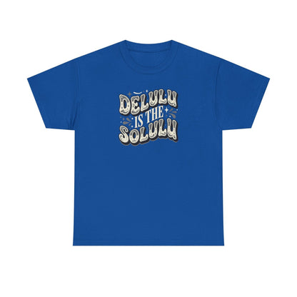 Delulu Is The Solulu Graphic Tee-Printify - Solazura Boutique