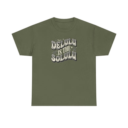 Delulu Is The Solulu Graphic Tee-Printify - Solazura Boutique