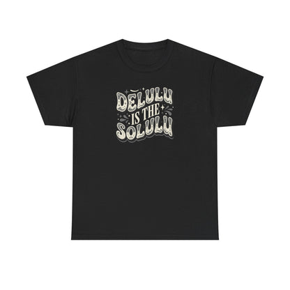 Delulu Is The Solulu Graphic Tee-Printify - Solazura Boutique