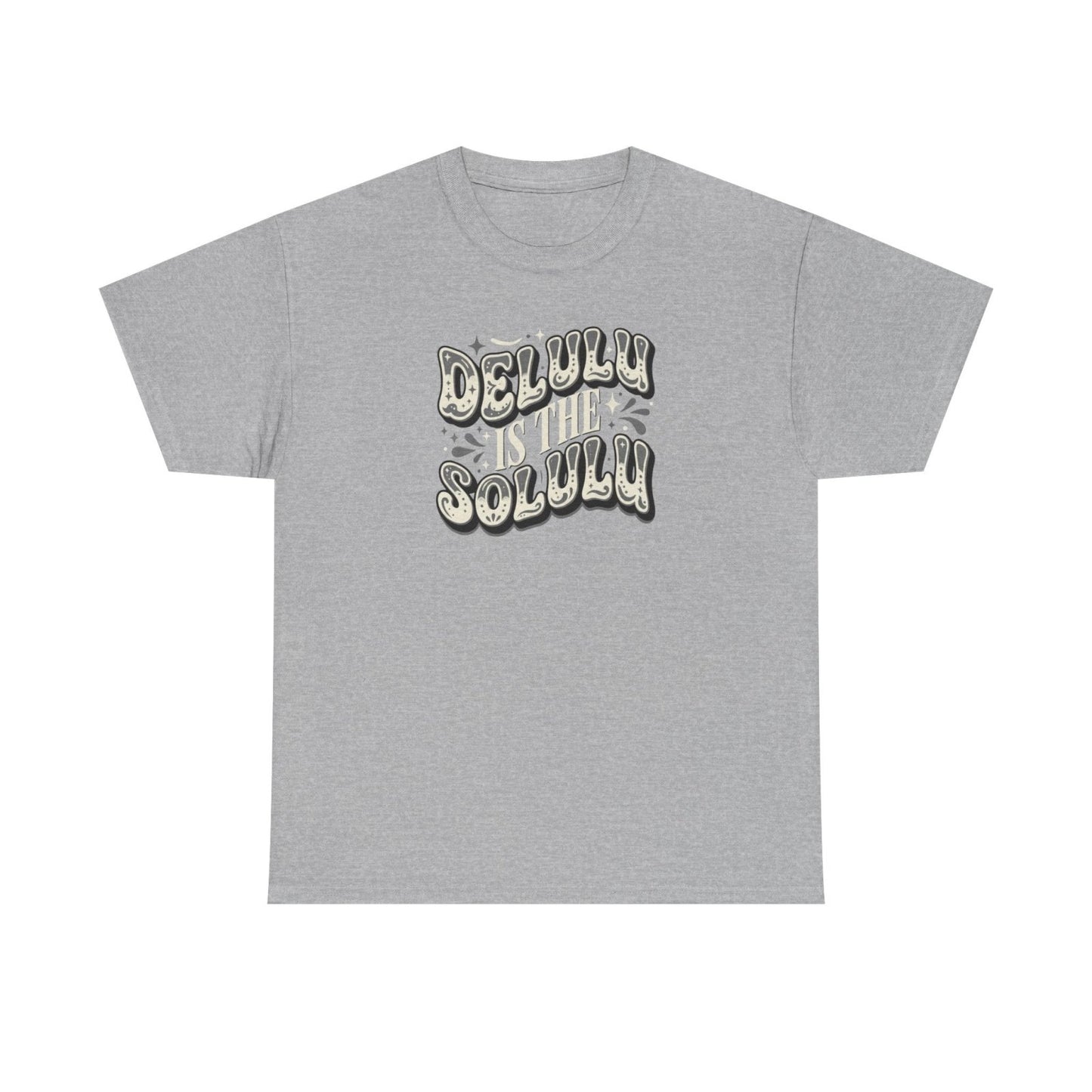 Delulu Is The Solulu Graphic Tee-Printify - Solazura Boutique