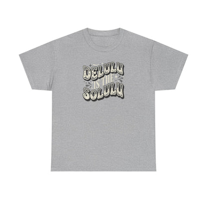 Delulu Is The Solulu Graphic Tee-Printify - Solazura Boutique