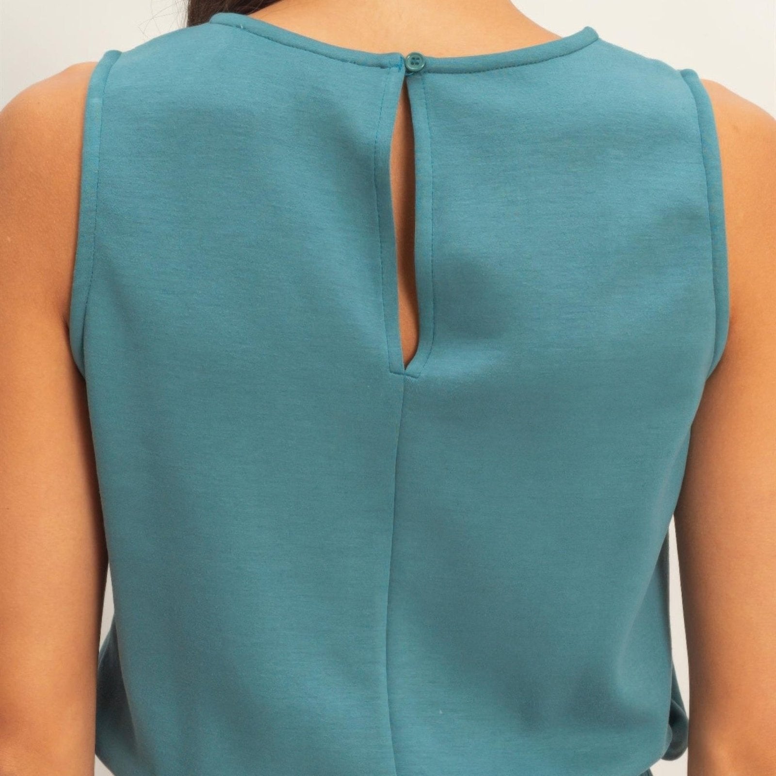 Drawstring Waist Sleeveless Romper - 6 Colors-Solazura Boutique - Solazura Boutique
