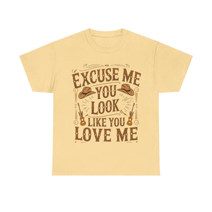 Excuse Me You Look Like You Love Me Graphic Tee-Printify - Solazura Boutique