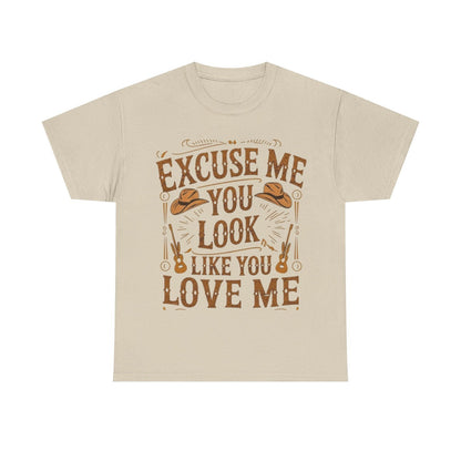 Excuse Me You Look Like You Love Me Graphic Tee-Printify - Solazura Boutique