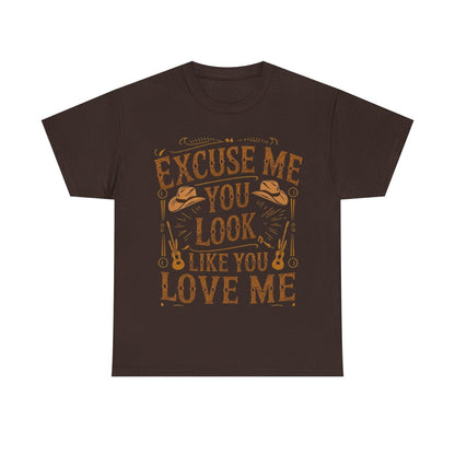 Excuse Me You Look Like You Love Me Graphic Tee-Printify - Solazura Boutique