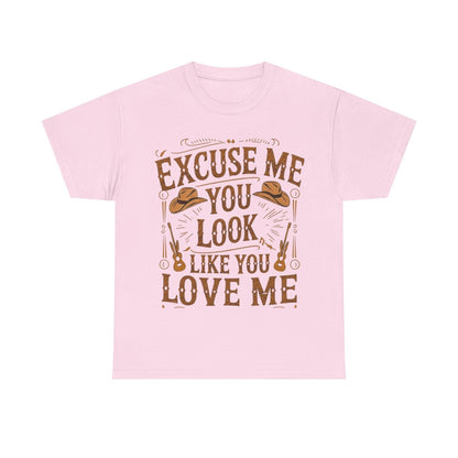 Excuse Me You Look Like You Love Me Graphic Tee-Printify - Solazura Boutique