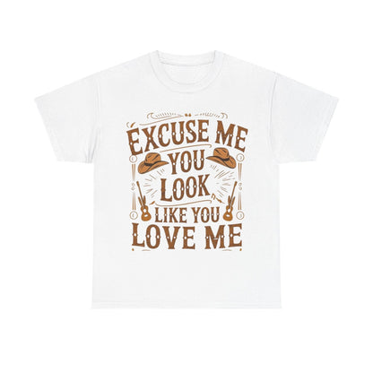 Excuse Me You Look Like You Love Me Graphic Tee-Printify - Solazura Boutique