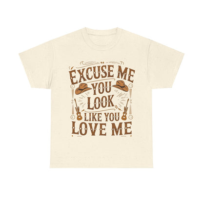 Excuse Me You Look Like You Love Me Graphic Tee-Printify - Solazura Boutique