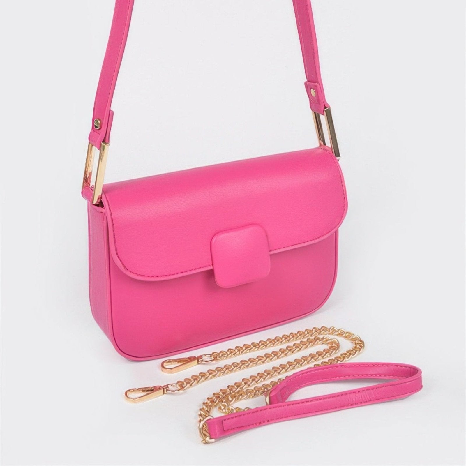 Faux Leather Shoulder Bag - 5 Colors-Solazura Boutique - Solazura Boutique