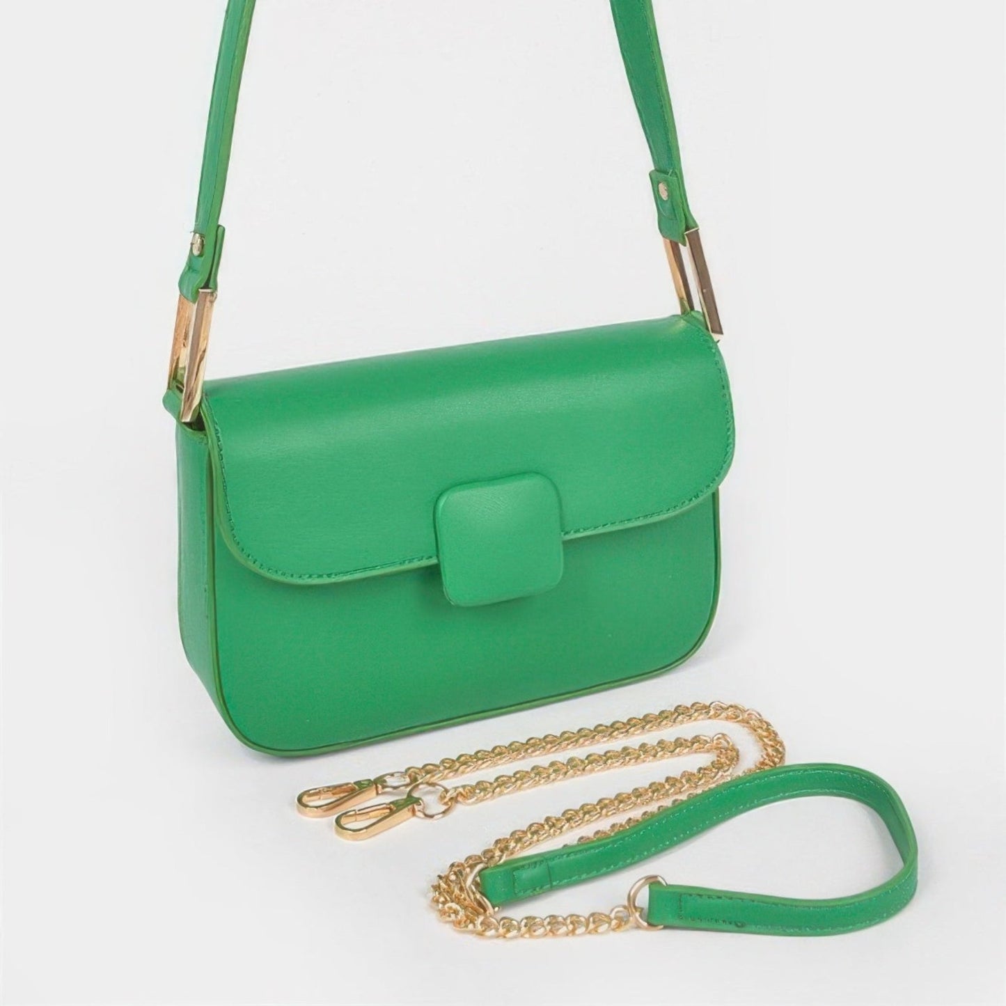 Faux Leather Shoulder Bag - 5 Colors-Solazura Boutique - Solazura Boutique