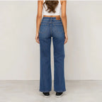 Women's Judy Blue Full Size High Waist Tummy Control Jeans back view featuring classic five-pocket styling, premium stretch denim, and a flattering high-rise fit.