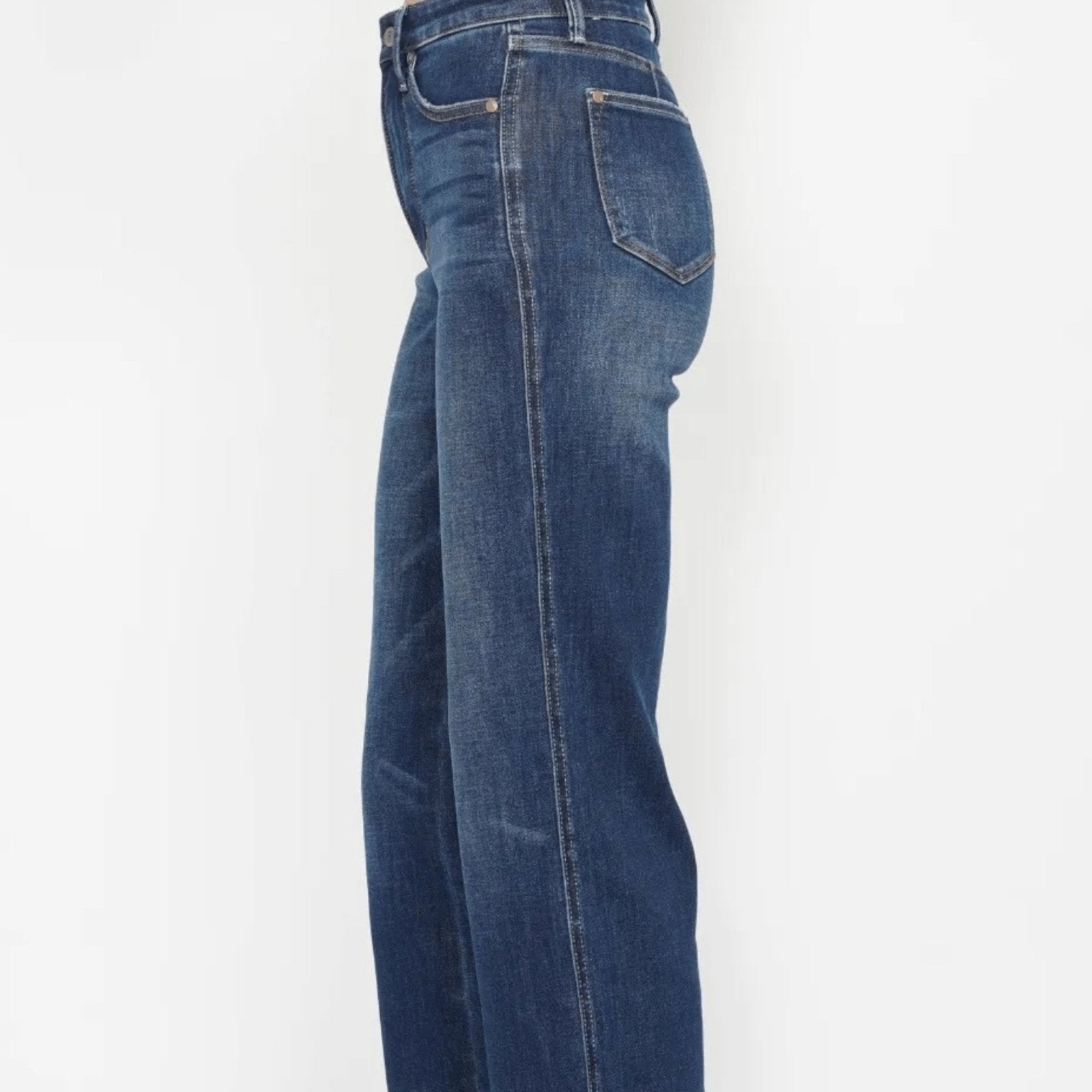 Judy Blue High Waist Tummy Control Skinny Jeans - Dark Wash-Trendsi - Solazura Boutique