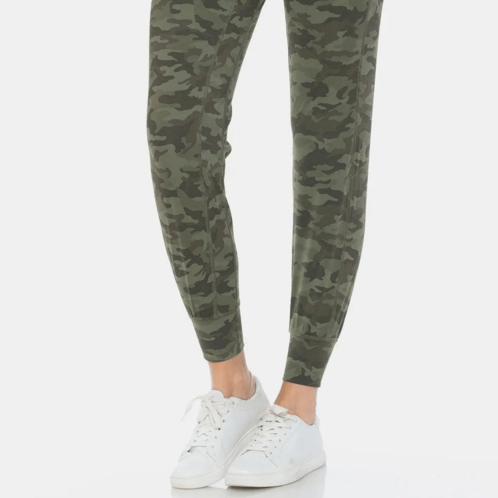 Leggings Depot High Waist Camouflage Leggings-Trendsi - Solazura Boutique