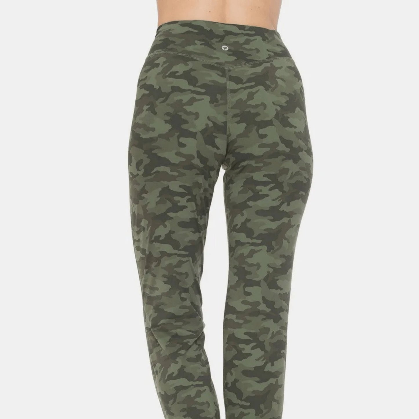 Leggings Depot High Waist Camouflage Leggings-Trendsi - Solazura Boutique