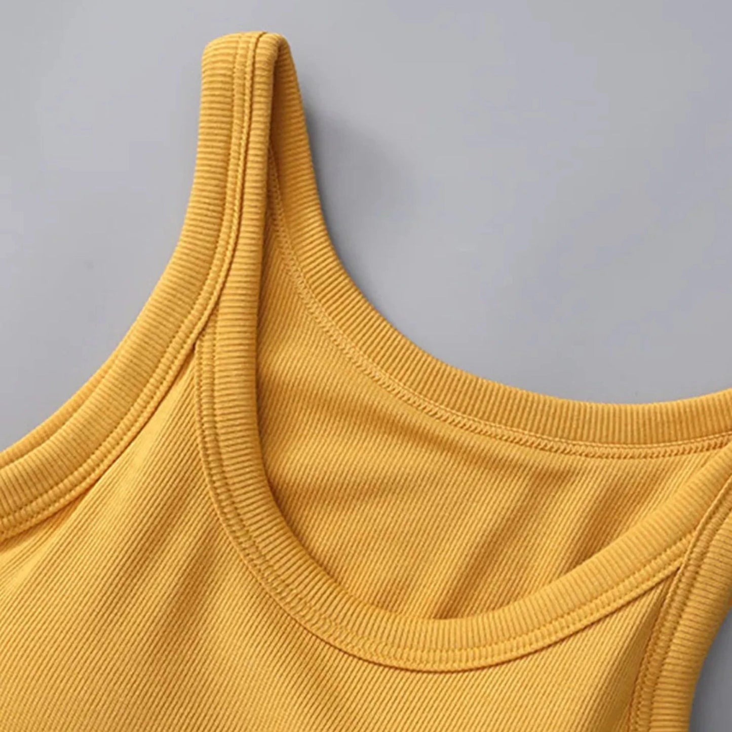 Round Neck Tank with Bra - 5 Colors-Trendsi - Solazura Boutique