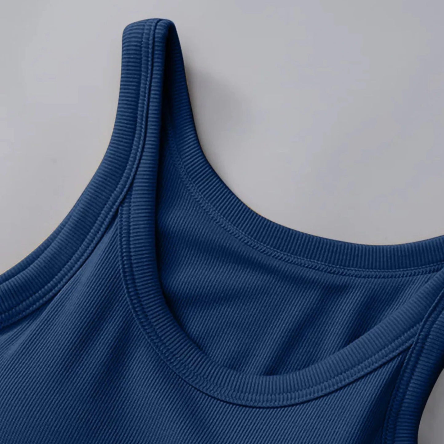 Round Neck Tank with Bra - 5 Colors-Trendsi - Solazura Boutique