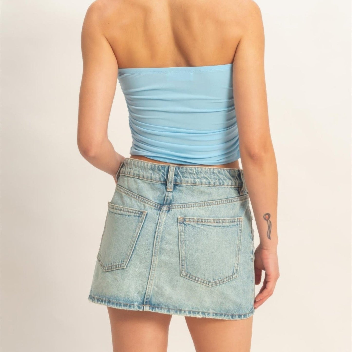 Ruched Bandeau Top - 7 Colors-Solazura Boutique - Solazura Boutique