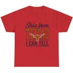She's From Texas I Can Tell western graphic T-shirt in Red