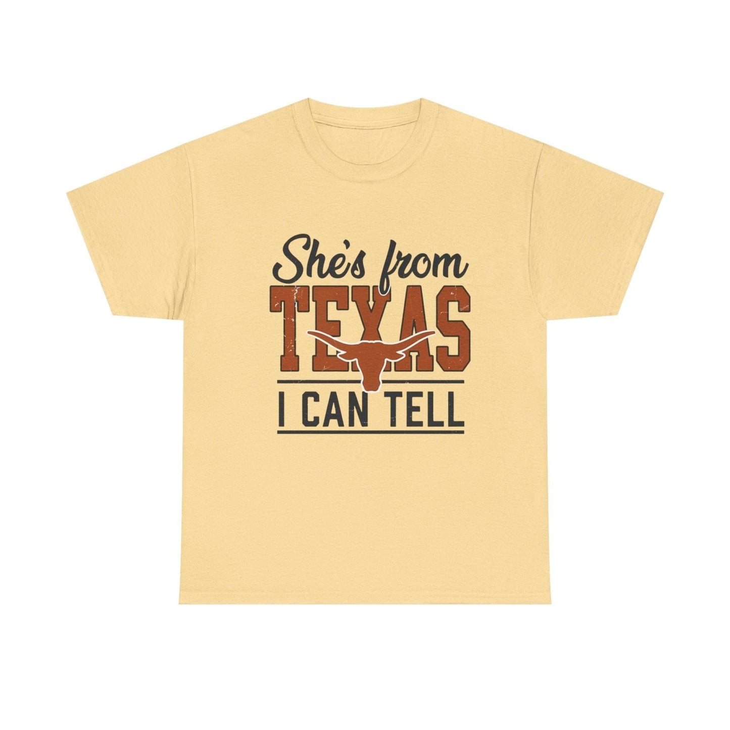 She's From Texas I Can Tell T-Shirt — Texas Pride Graphic Tee-Printify - Solazura Boutique