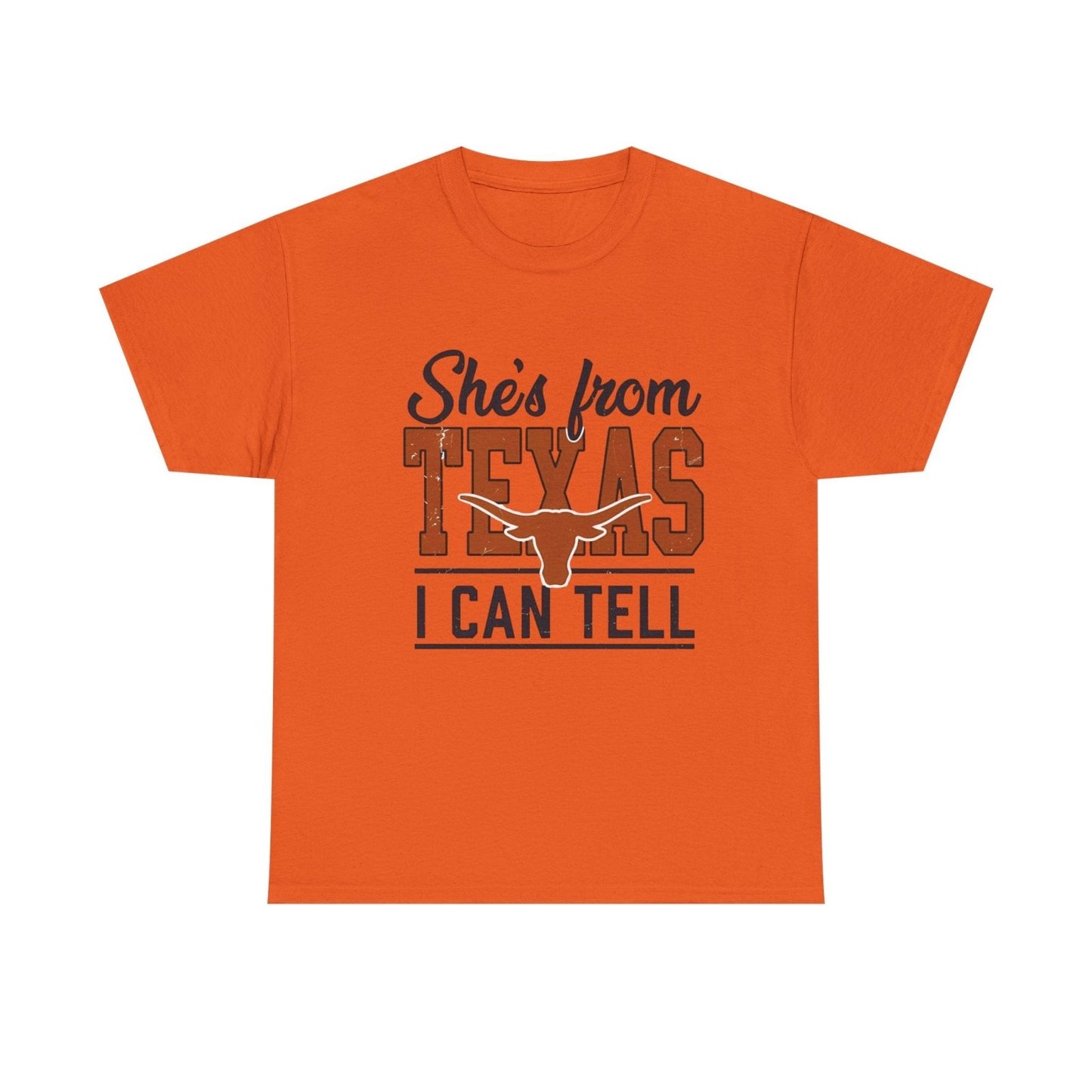 She's From Texas I Can Tell T-Shirt — Texas Pride Graphic Tee-Printify - Solazura Boutique