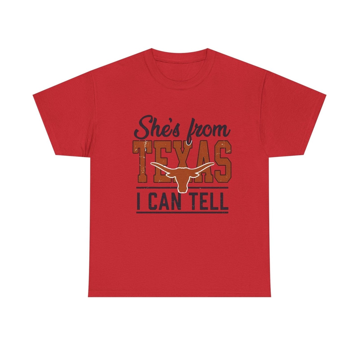 She's From Texas I Can Tell T-Shirt — Texas Pride Graphic Tee-Printify - Solazura Boutique
