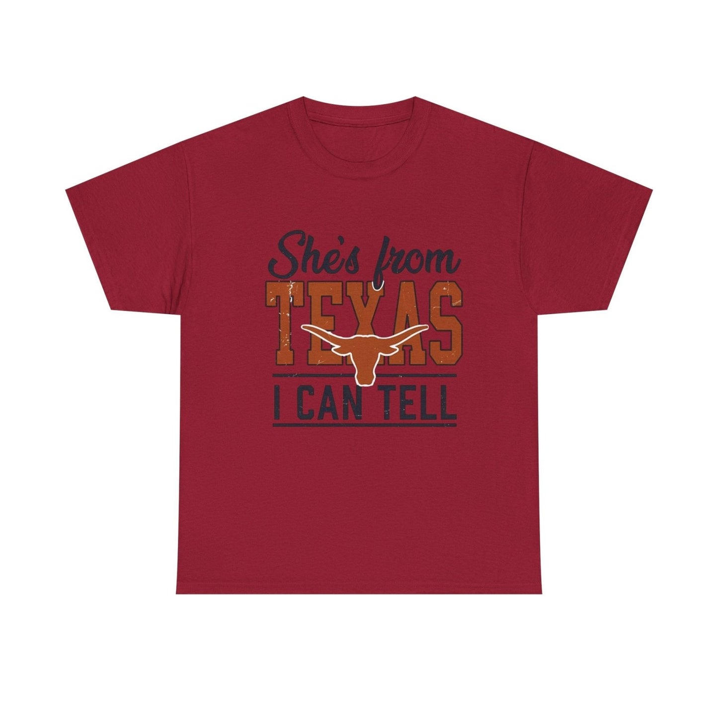 She's From Texas I Can Tell T-Shirt — Texas Pride Graphic Tee-Printify - Solazura Boutique