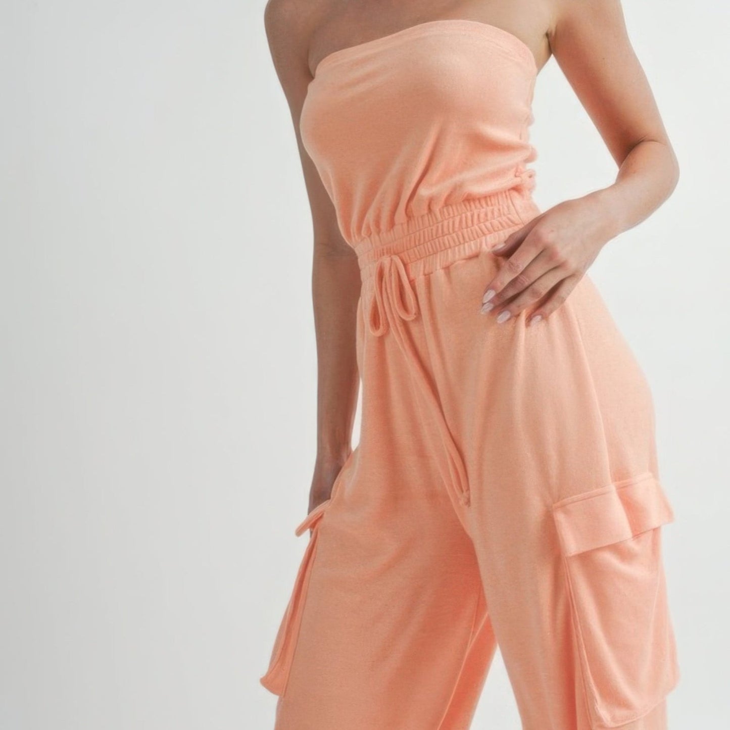 Tube Top Jumpsuit Romper-Solazura Boutique - Solazura Boutique