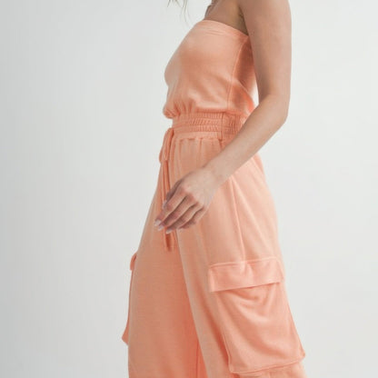 Tube Top Jumpsuit Romper-Solazura Boutique - Solazura Boutique