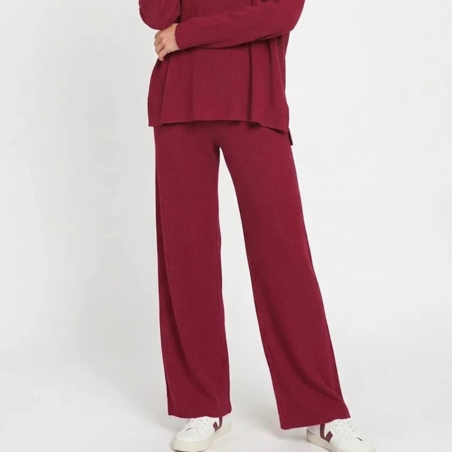 Zenana Viscose Sweater Top & Pants Set-Trendsi - Solazura Boutique